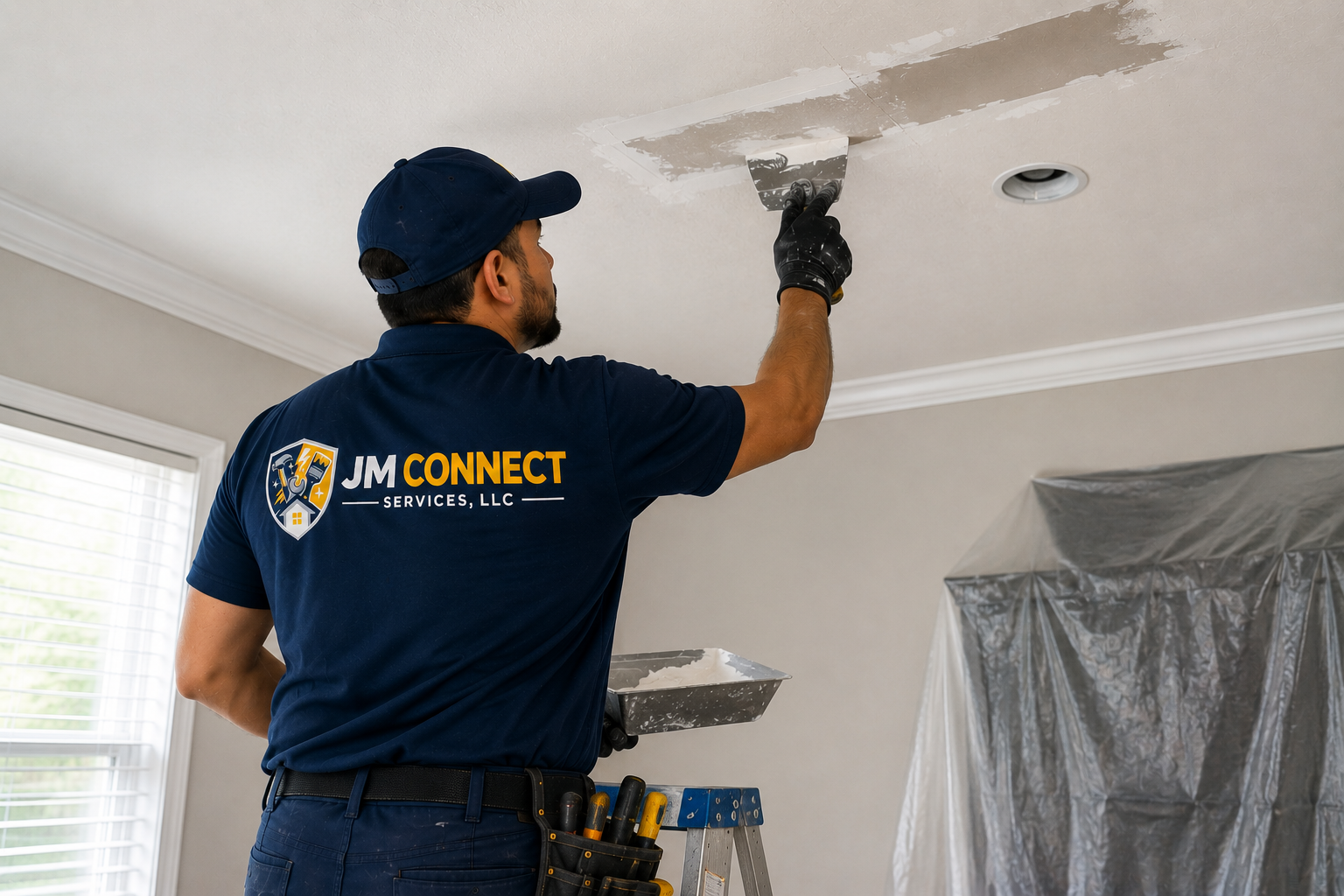 Professional ceiling drywall repair and installation service